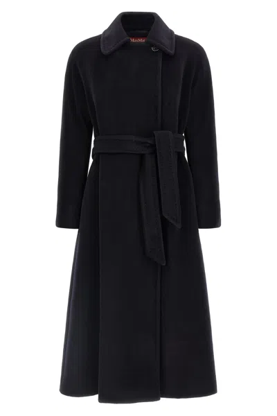 Max Mara Studio Coats In Blue