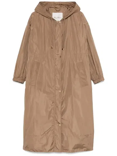 Max Mara Teodoro Trench Coat In Brown