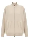 Max Mara Women's Teorema - Viscose Knit Bomber Jacket In Neutral
