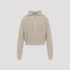 Max Mara Tequila Cropped Pullover Textured Knit Ribbed In Brown