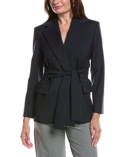 Max Mara Teso Wool Jacket In Blue
