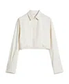 Max Mara Tevere Stretch Twill Shirt In Nude