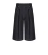 Max Mara Texas Blue Denim Effect Bermuda Shorts