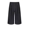 Max Mara Texas Blue Denim Effect Bermuda Shorts