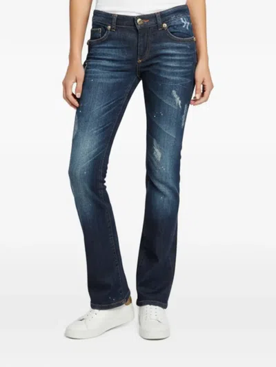 Pre-owned Max Mara Texas Rock Straight-cut Jeans In Blue