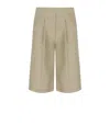 Max Mara Texas Sabbia Denim Effect Bermuda Shorts