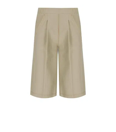 Max Mara Texas Sabbia Denim Effect Bermuda Shorts