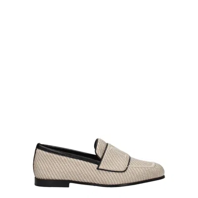 Max Mara Textured Fabric Loafer In Multi