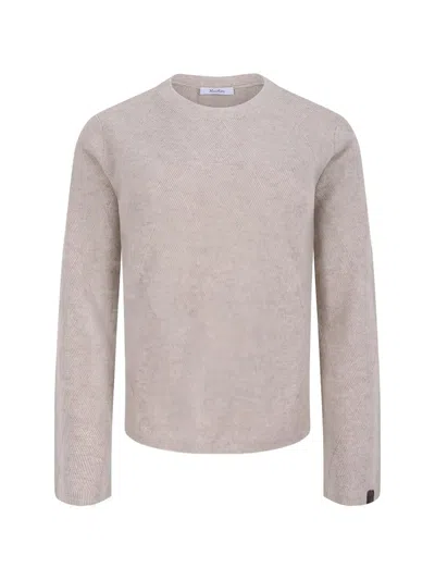 Max Mara Textured Sweater In Neutral