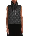 Max Mara The Cube Tregic Quilted Vest In Black