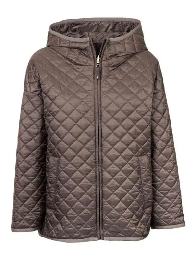 Max Mara The Cube Padded Coat In Green