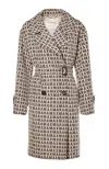 MAX MARA THE CUBE ALL-OVER PATTERNED BELTED COAT
