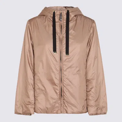 Max Mara The Cube Beige Greenh Down Jacket In Neutral