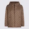 Max Mara The Cube Beige Leo Down Jacket In Brown
