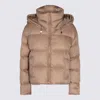 Max Mara The Cube Beige Trebi Down Jacket In Brown