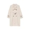Max Mara The Cube Belted Double-breasted Coat In Neutral