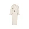 Max Mara The Cube Belted Double-breasted Coat In White