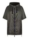 Max Mara The Cube Black Greenci Hooded Padded Cape