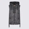 Max Mara The Cube Padded Gilet With Hood Coats Black In Black