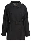 Max Mara The Cube Black Polyester Coat In Black