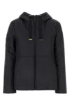 Max Mara The Cube Woman Black Polyester Finn Reversible Padded Jacket In Black