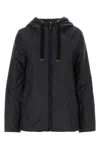 Max Mara The Cube Greenh Hooded Padded Jacket In Nero