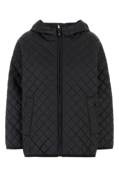 Max Mara The Cube Black Polyester Leo Reversible Jacket