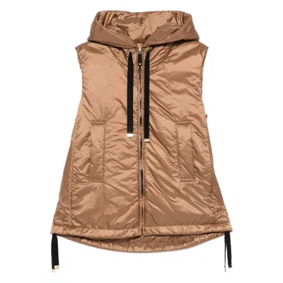 Max Mara The Cube Brown Jackets - Waistcoat & Gilets Women In Neutral
