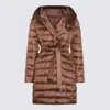 Max Mara The Cube Brown Novef Down Jacket In Brown