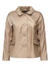 Max Mara The Cube Button-fastening Coat In Brown