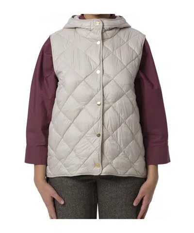 Max Mara The Cube Buttoned Sleeveless Gilet In Neutral