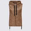 Max Mara The Cube Water-resistant Technical Canvas Gilet In Camel