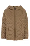 Max Mara The Cube Camel Polyester Leo Reversible Jacket In Brown