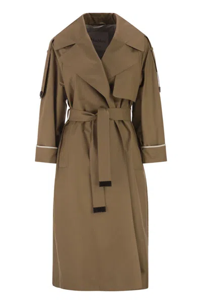 Max Mara The Cube Camel Utrench Trench Coat With Belt And Buttons In Brown