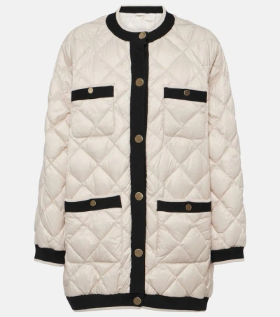 Max Mara The Cube Cardy Quilted Down Jacket In Beige