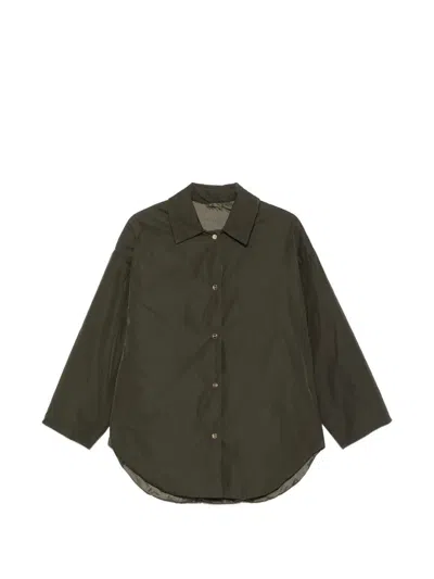 Max Mara The Cube Carlotta Reversible Water-resistant Jacket In Green