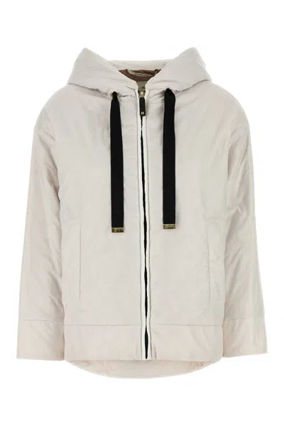 MAX MARA THE CUBE MAX MARA THE CUBE CHALK POLYESTER DARIA PADDED JACKET