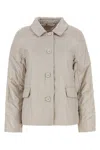 Max Mara The Cube Chalk Polyester Greens Jacket In Ghiaccio
