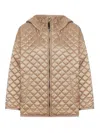Max Mara The Cube Reversible Padded Canvas Jacket In Neutral