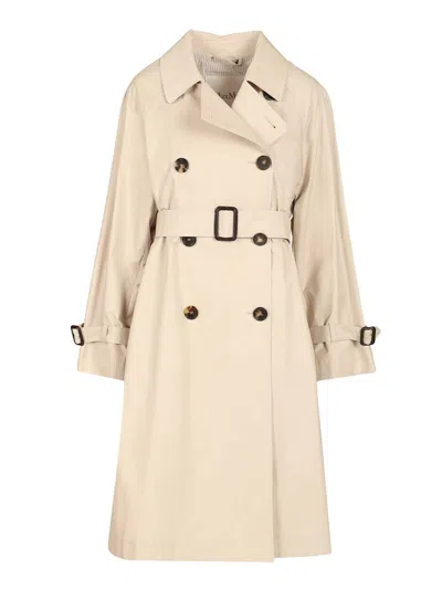 Max Mara The Cube Citrench Trench Coats Beige In Neutral