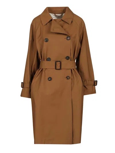 Max Mara The Cube Citrench Trench Coats Brown