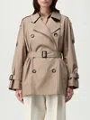 Max Mara The Cube Neutral Coats In Brown