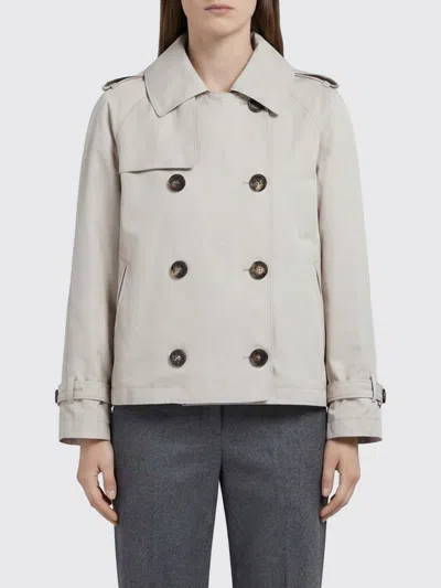 Max Mara The Cube Coat  Woman Color Natural In Gray