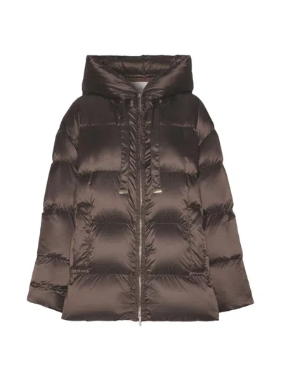 Max Mara The Cube Coat "nerine" In Brown
