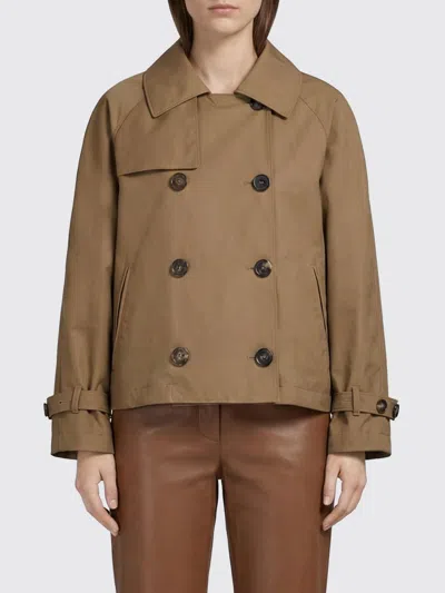 Max Mara The Cube Coat Woman  In Brown