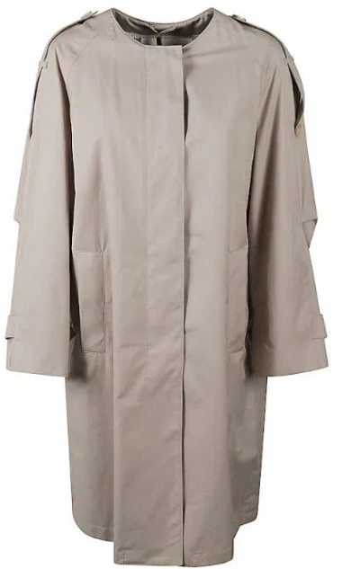 Max Mara The Cube Cozy Coats In Cotton Blend In Gray