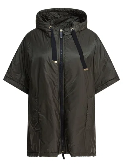 Max Mara The Cube Coats Green In Brown