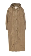 Max Mara The Cube Black Polyester Coat In Brown