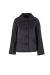 Max Mara The Cube Giacca Corta Creens In Black