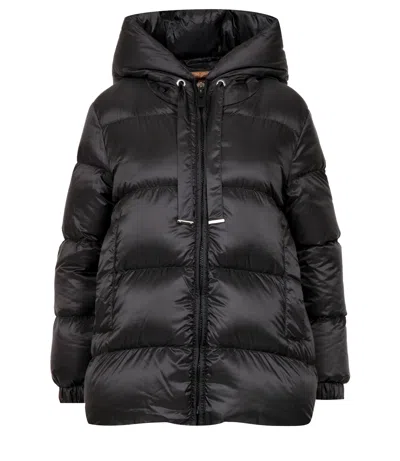 Max Mara The Cube Coats Black In Animal Print